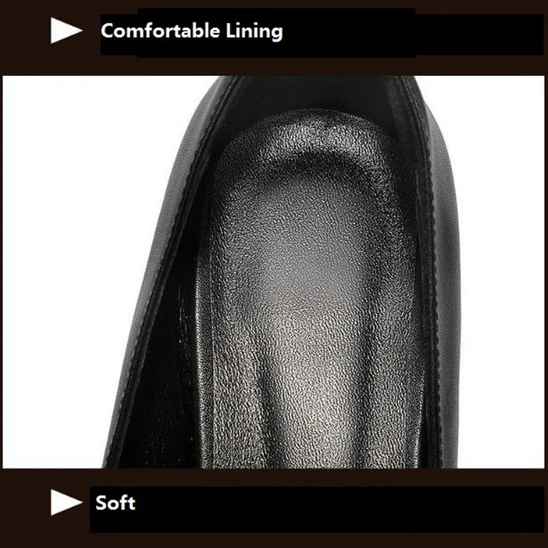 Thick Heel Single Shoes Woman MID Heels Women 2020 Autumn  Work Shoe Female Footware Soft Leather Bowtie Pointed Toes SILVER