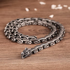 Gothic Dragon Keel Chain Choker Necklace For Men Heavy 316L Stainless Steel On Neck Jewelry Birthday Gifts For Boyfriend Father