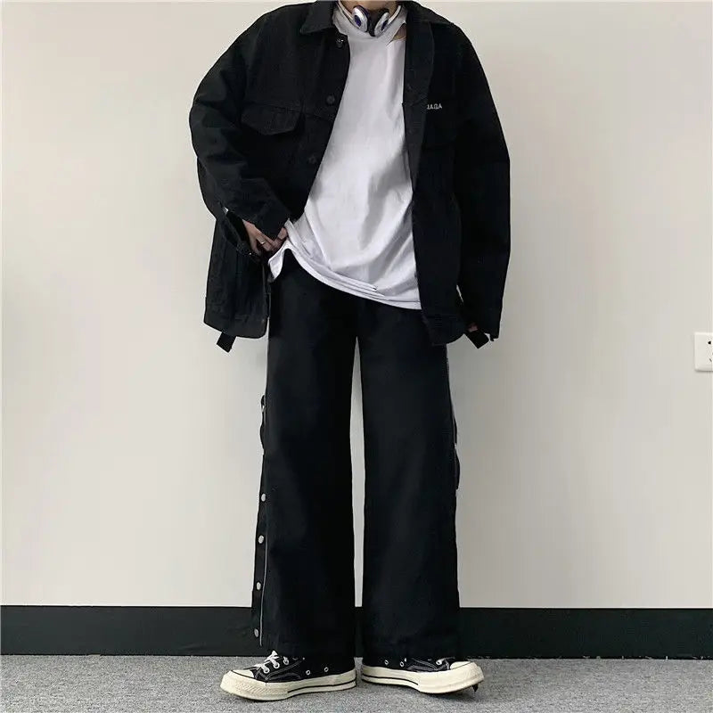 Pants Women Student Trend Ins Japanese Retro-breasted Casual Pants Sports Trousers Female Joggers Sweatpants Dropshipping