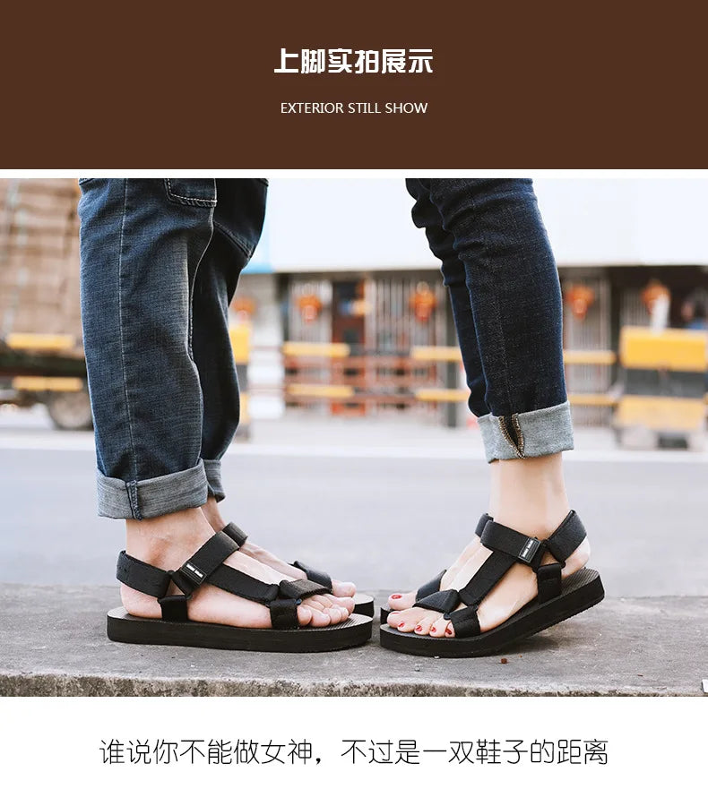 Men Sandals Simple Casual Summer Shoes Comfortable Sneakers Outdoor Beach Vacation Sandals 2023 New Male Casual Sandals shoes