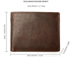 GENODERN Cow Leather Men Wallets with Coin Pocket Vintage Male Purse RFID Blocking Genuine Leather Men Wallet with Card Holders