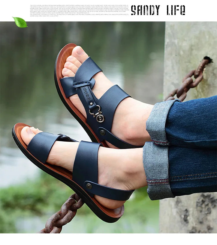 Men's Summer Men's Open-toed Sandals Fashion Trend Beach Shoes Slippers Men's Sandals Mens Sandals Summer Leather Sandals Shoes