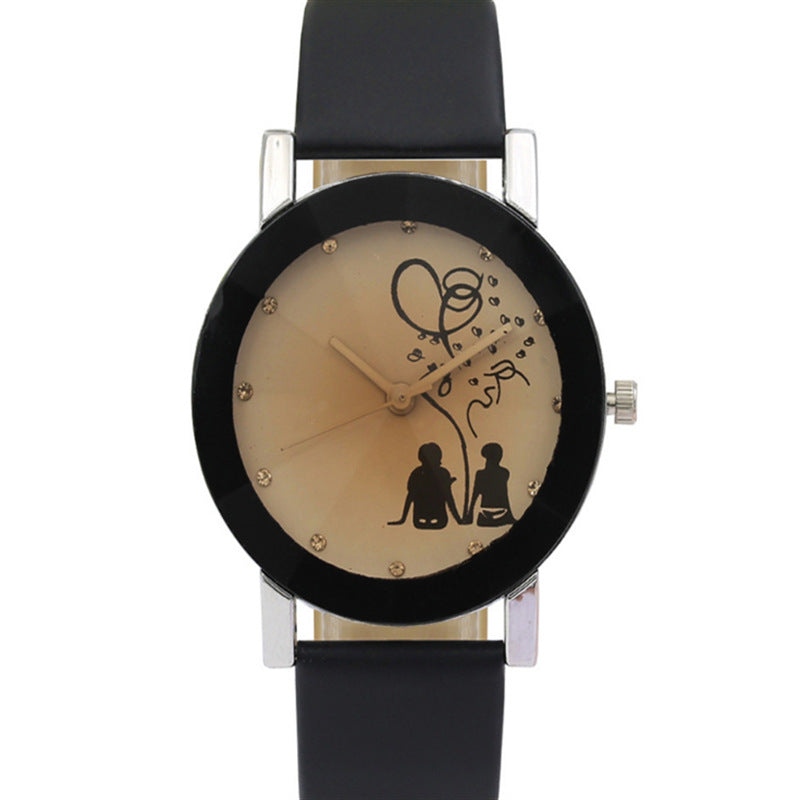 Couple Lover Watches Quartz Dial Clock PU Leather WristWatch Relojes Watch Women Men Fashion Luxury Relogio Feminino Saat