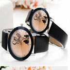 Couple Lover Watches Quartz Dial Clock PU Leather WristWatch Relojes Watch Women Men Fashion Luxury Relogio Feminino Saat