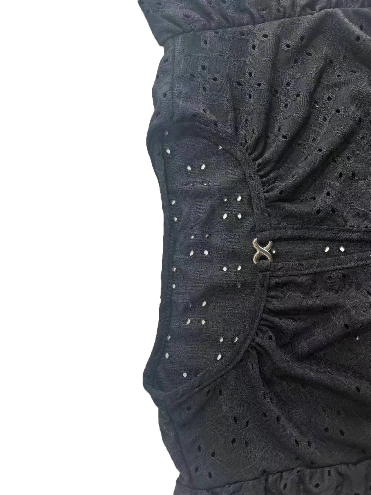 Women's elegant white crochet top