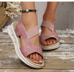 Women's Sandals Casual Summer Women Sandals Soft Heels Sandalias De Mujer 2025 New Summer Shoes Woman Mix Color Footwear Female