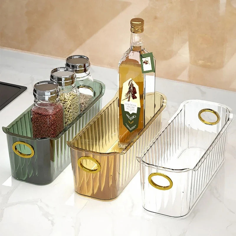 2 Pcs Cosmetics Box Desktop Storage Drawer Stackable Storage Box with Handle Makeup Organizers Basket Poatable Sundries  Rack