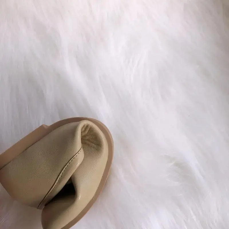 Flat Shoes Woman Microfiber Leather Comfy Flats Split Toe Slippers Soft Bottom Loafers Brief Ladies Trotter Moccasins 2025 ﻿