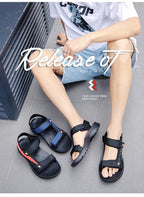 Classic summer sandals for men and women, lightweight and breathable, with Velcro trendy sandals, open-toe sandals