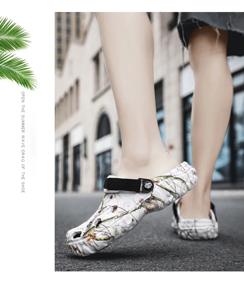 2025Men Slippers High Quality Classic Outdoor Anti-Slip Garden Shoes Lightweight Fashion Casual Sandals Sandals for Men Platform