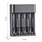 Battery Charger 4 Slot Intelligent Fast Charge With LED Indicator For 1.2V NiMH NiCd AAA/AA Rechargeable Batteries USB Charger