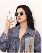 New Sunglasses For Women And Men UV400 Sun Glasses Alloy Oval Eyewear