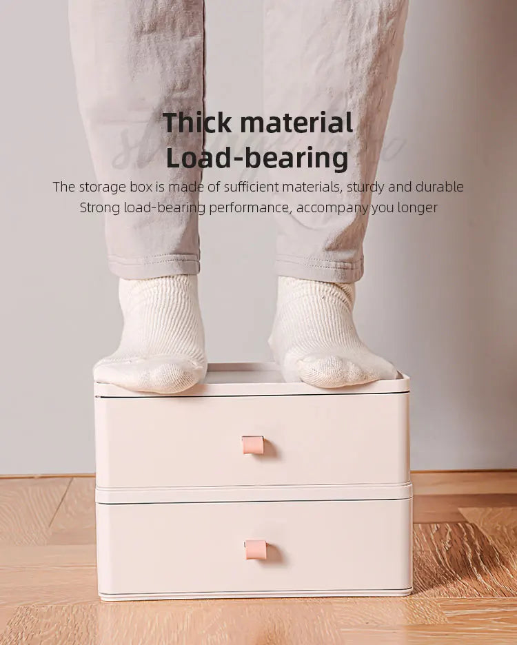 Makeup Organizer for Cosmetics Large Capacity Plastic Storage Container Desktop Organizer Boxes Jewelry Office Storage Baskets