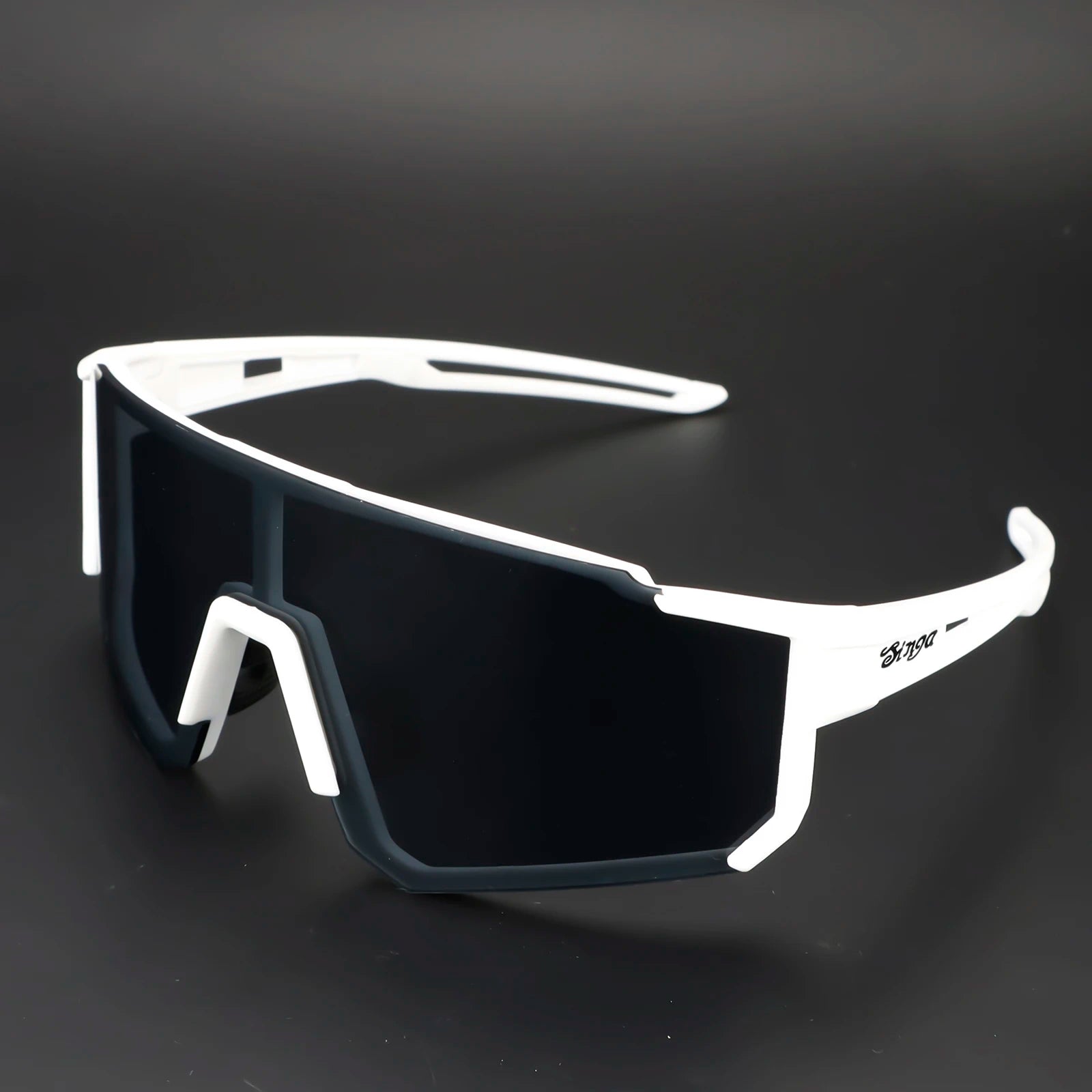 Cycling sunglasses Bike Eyewear Sports Dark Glasses Cycling Glasses Black Polarized Lens Eyepieces Outdoor Bicycle Goggles