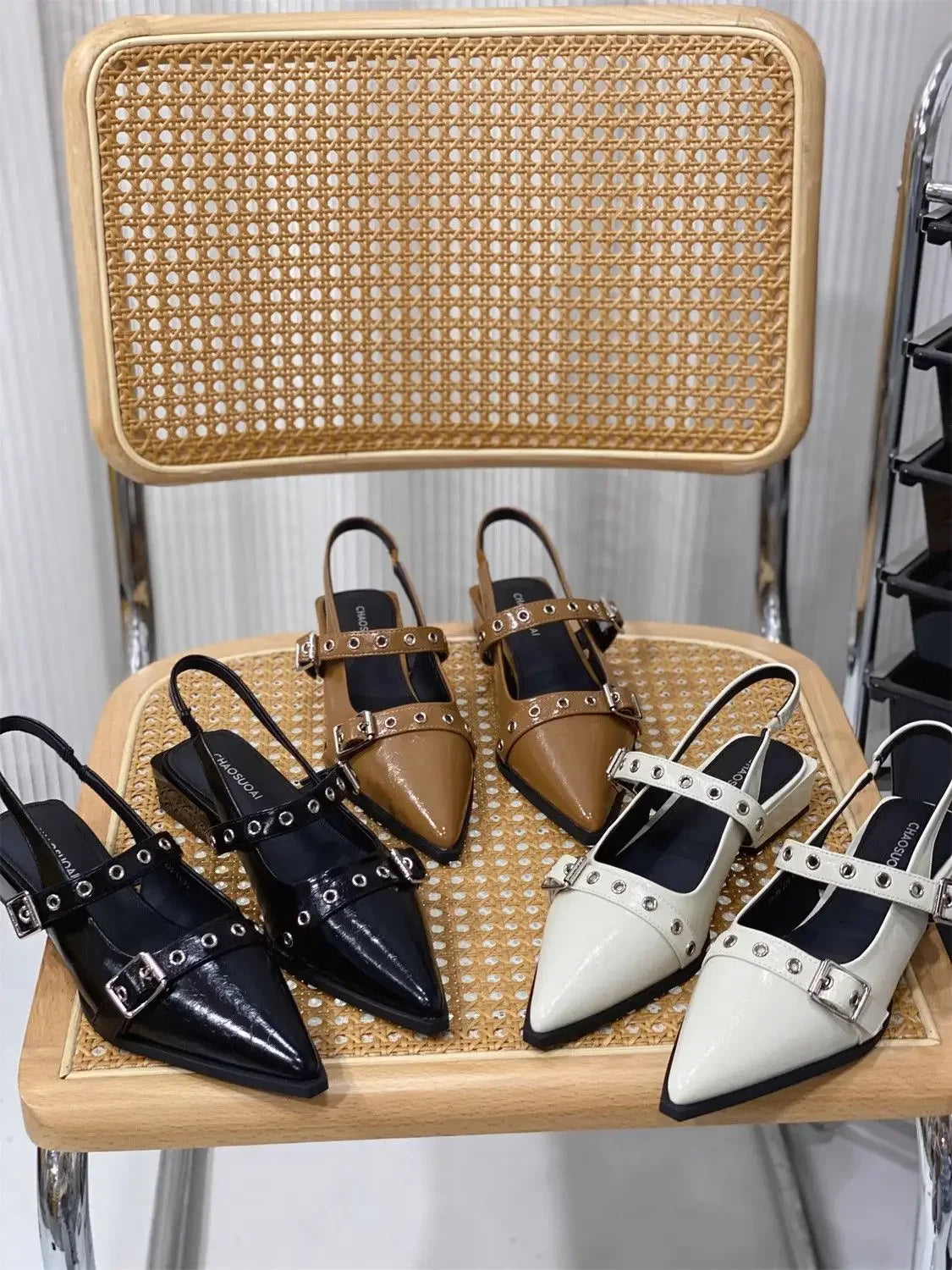 Sandals for Women Pointed Toe Daily Woman Shoes With Low Heels Summer 2024 Comfortable Trending Anti Slip Hot The Best Or Trend