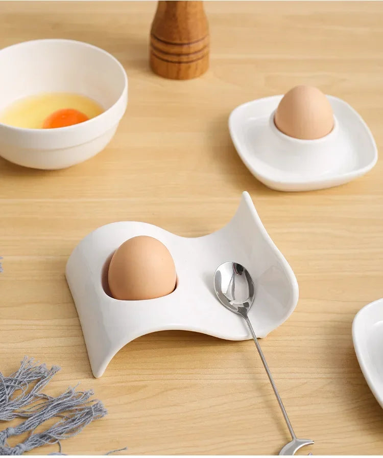 Kitchen Supplies Egg Tray Egg Rack Household Ceramic Tableware Supplies Egg Tray Egg Tray Breakfast Household Refrigerator