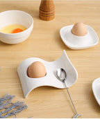 Kitchen Supplies Egg Tray Egg Rack Household Ceramic Tableware Supplies Egg Tray Egg Tray Breakfast Household Refrigerator