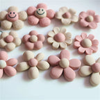 10-30Pcs Cartoon Resin Flowers Flatback Cabochon Garment Jewelry Making Stationery Case Decor DIY Hair Accessory Craft Materials