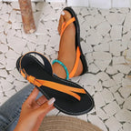 Women Sandals 2025 New Summer Shoes for Women Open Toe Casual  Flip Flops Woman Sandals Buckle Strap Soft Bottom Ladies Shoes