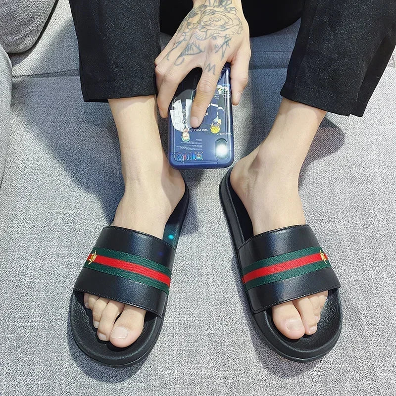 Slippers for Men Ultra Soft Slides Sandals Men Casual Summer Brand Non-slip Wear-resistant Indoor Outdoor Man Summer Slippers