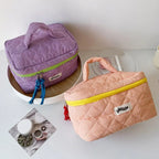 Cosmetic Bag Simple Style Large Capacity Portable Cosmetic Tools Storage Bag for Home Bathroom Toiletry Bag Makeup Bag