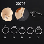 1PC Steel Moon Star Septum Piercing Hinged Segment Nose Ring Septum Clicker Cartilage Tragus Clicker Body Piercing Jewelry 16G
