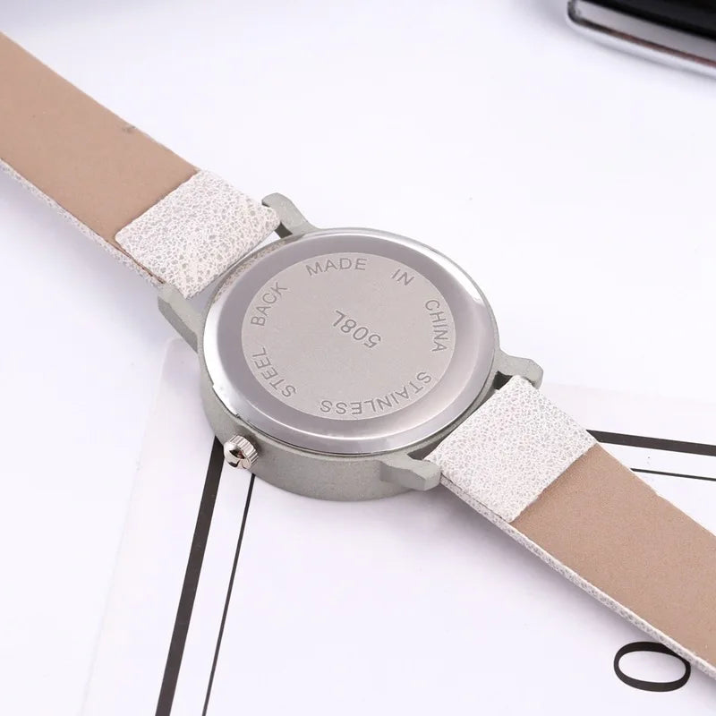 Top Brand Women Watches Fashion Simple Analog Quartz Watch for Women Leather Strap Casual Elegant Ladies Wrist Clock Reloj Mujer