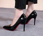 Sexy Red Bottom Women High Heels Classic Ladies Pumps Autumn Leather Dress Heel Shoes for Women Banquet Wedding High Heels