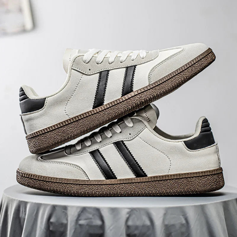 Men's Shoes 2025 Trend Casual Sneakers Comfortable Lace-up Flats Tennis Shoes Breathable Comfortable Walking Joggingshoes