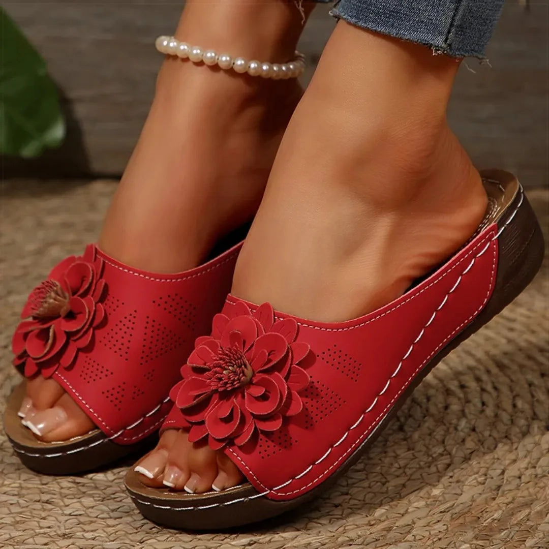 Women's Sandals Wedges Heels Sandals Summer 2025 Platform Sandalias Mujer Soft Heeled Slippers Summer Shoes Woman Footwear Women