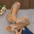 Women Sandals Casual Summer Lightweight Shoes Woman 2025 Summer Low Heels Comfortable Wedges Sandals Women Sandalias De Mujer