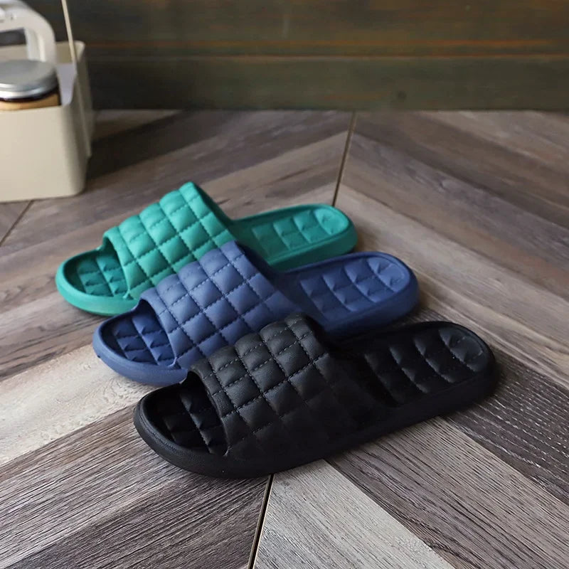 Home Bathroom Slippers Women Fashion Soft Sole EVA Indoor Slides Woman Sandals 2023 Summer Non-slip Woman Man Slippers