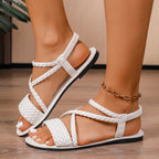 Women Lightweight Sandals 2025 New Summer Trend Sexy Shoes Woman Fashion Outdoor Beach Flat Sandals Female Zapatos De Mujer