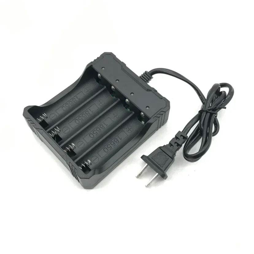 4 Chargers 4 Slot Wire Charger for 18650 Battery Charger Intelligent Fast Charging for 18650 Li-Ion Battery Flashlight Battery