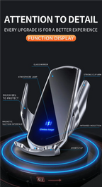 Car Mobile  Phone Holder For Audi A4L 2017-2019 Q5L 2018-2020 7" Screen Fixed Base Wireless Charging Phone Mount Car Accessories