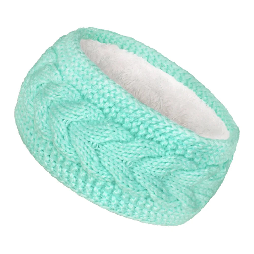 Winter Knitted Inner Layer with Velvet Windproof and Keepwarm Headband