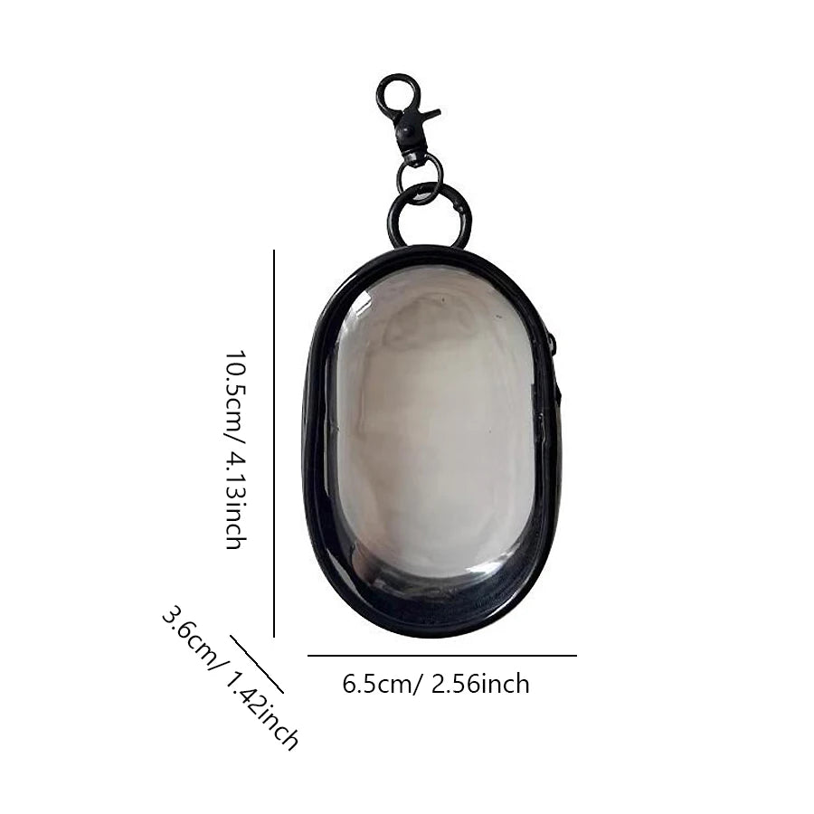 Compact Transparent Travel Cable Organizer Pouch - Storage Bag for Electronics Accessories Power Banks Chargers Headphones