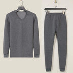 Men's round Ne Thiened Warm Underwear Set Youth Autumn Winter Thermal Clothing Long Sve Pants Home Clothes Innerwear