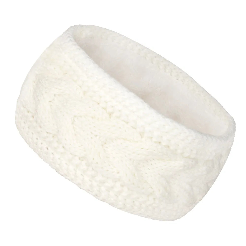 Winter Knitted Inner Layer with Velvet Windproof and Keepwarm Headband