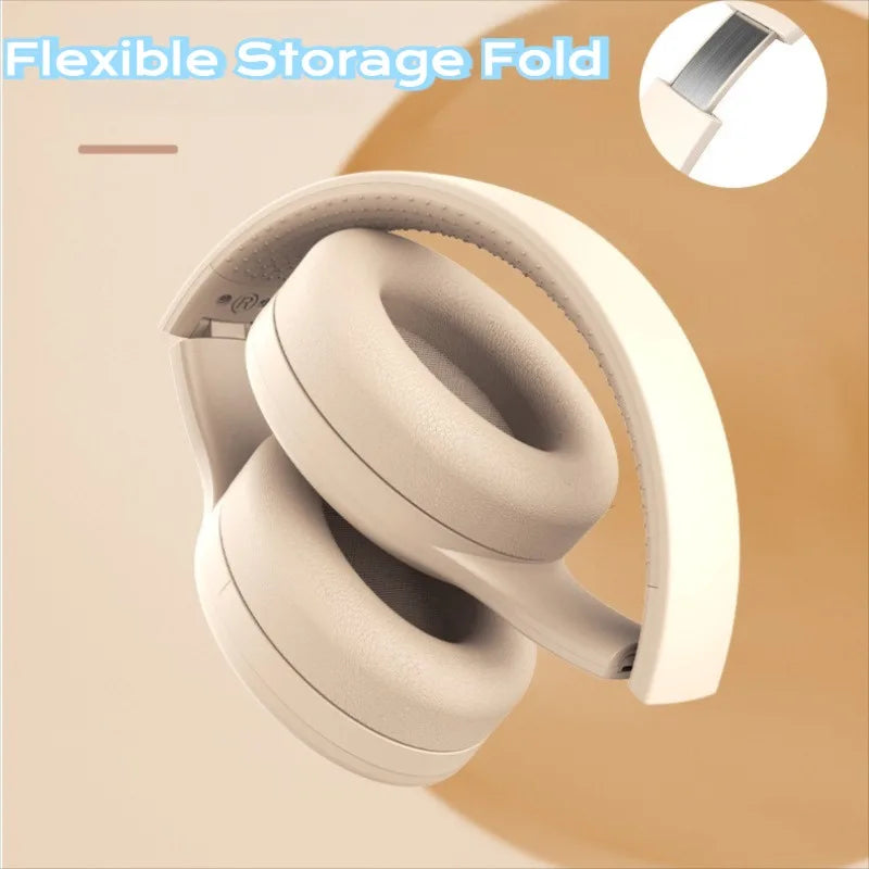 Wireless Bluetooth Headphones Over Ear HIFI Stereo Headsets Noise Reduction Sports Gaming Earphones Music Player with Mic gifts