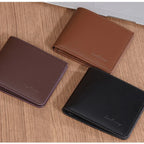 Men's PU Wallet, High - Quality Leather - Like, 6 Magnetic Slots + 1 Banknote Slot, Zipper Coin Pocket, ID Card Window
