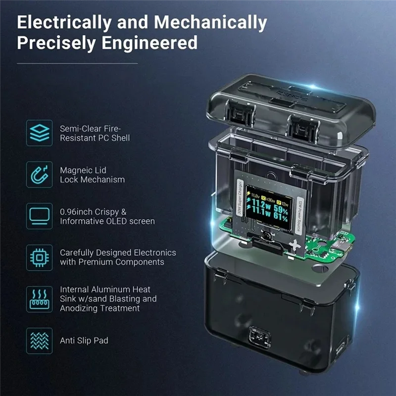 A99E-Charging Butler Two-Way Smart For Insta360 Acepro2 Fast Charging Battery Portable Charger