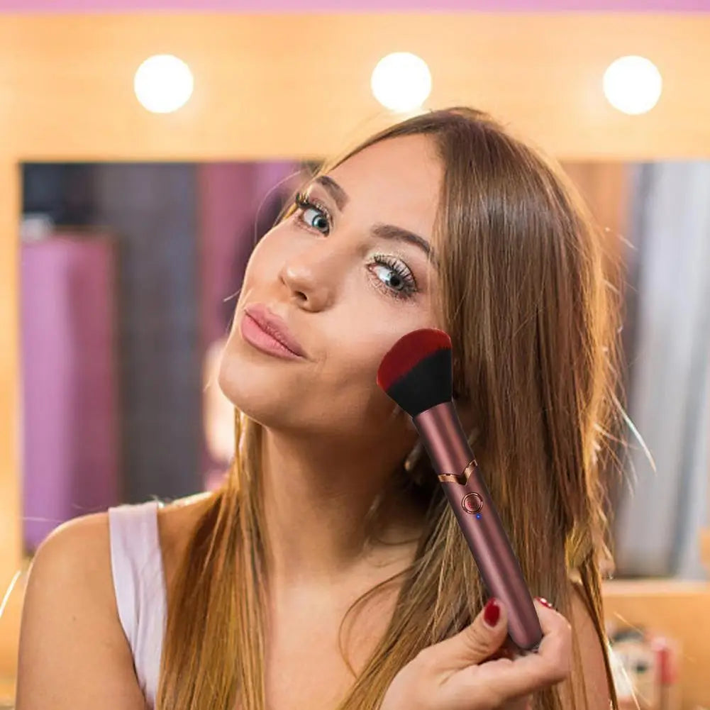 Electric Cosmetic Brush Foundation Blush Loose Powder Brush Tools Multifunctional Vibration Rechargeable Facial Makeup Brushes