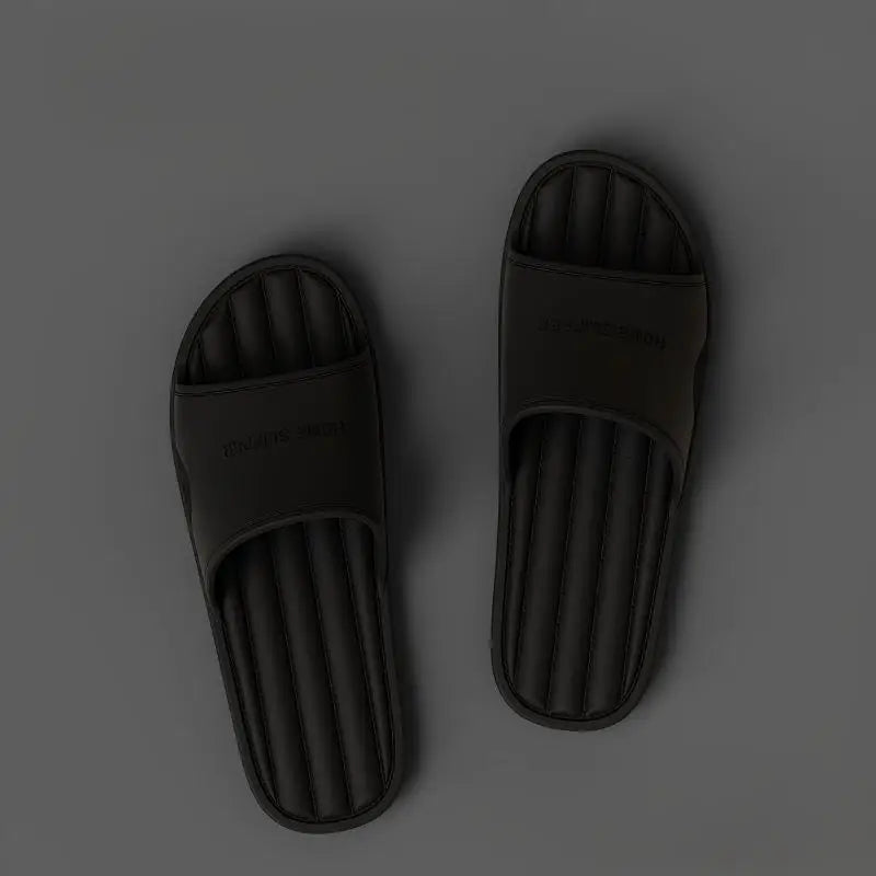 Men's Slippers Men's Summer Home Indoor Bath Non-Slip Home Bathroom Soft Bottom Home Couple Slippers Men's