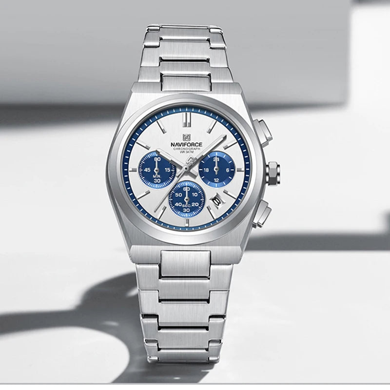 NAVIFORCE Luxury Couple Watches Set - Men's And Women's Fashion Quartz Wristwatches Waterproof Stainless Steel 2025 New Arrival