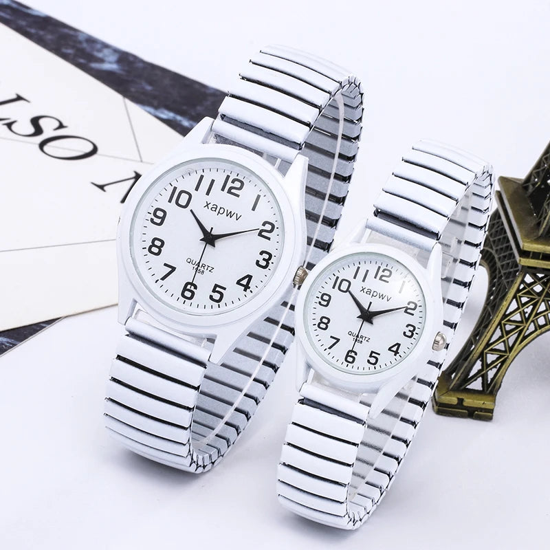 Casual Couple Watches Men Arabic Numerals Fashion Ladies Watch Quartz Wristwatch Pair