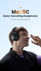 Choice Wireless Bluetooth Headphones 43dB Hybrid Active Noise Cancellation Hi-Res LDAC 75H Spatial Audio Headset Earphones