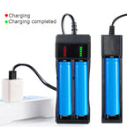 18650 Battery Charger 1 / 2 / 4 Slots Dual For 18650 Charging 4.2V Rechargeable Lithium Battery Charger
