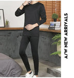 Men's round Ne Thiened Warm Underwear Set Youth Autumn Winter Thermal Clothing Long Sve Pants Home Clothes Innerwear