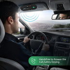 Car Handsfree Phone 4.1+EDR Wireless Bluetooth Compatible Handsfree Car Kit MP3 Music Player USB Power Audio Receiver Visor Clip